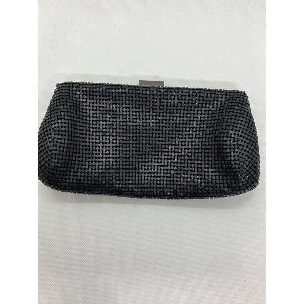 Glint For Nordstrom Black Mesh Clutch Purse W/ Chain Strap Prom, Evening Wedding